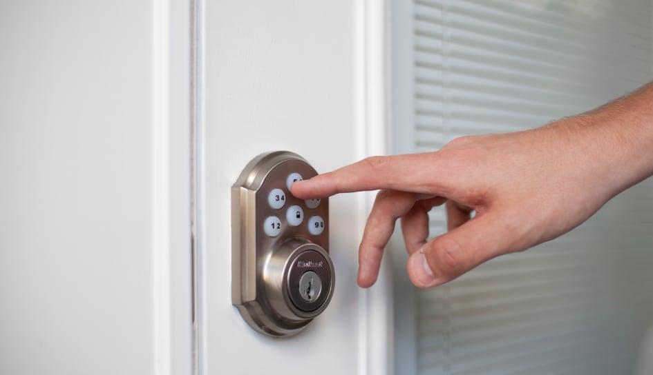 ADT smartlock on a Topeka home